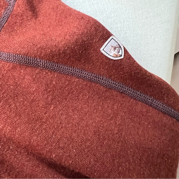 Kuhl Revel 1/4 Kashmira Fleece
Zip Men's Rust Half-Zip Sweater Size Large - Picture 3 of 7